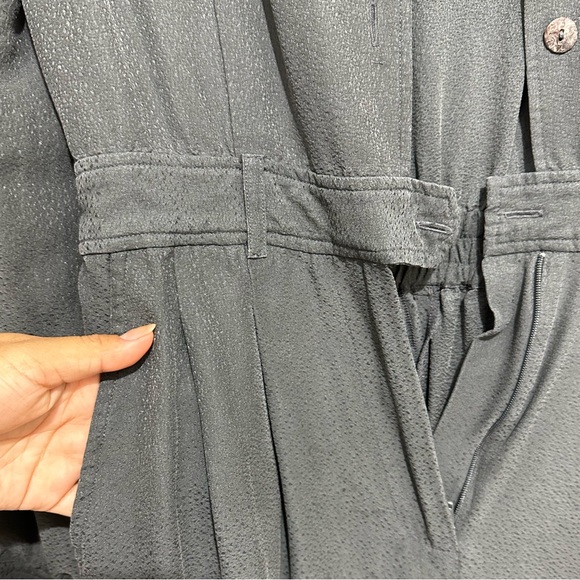 Grey Silk Jumpsuit - Picture 1 of 7